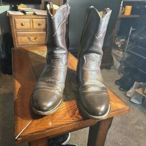 Justin Boots Dark Brown Western Boots